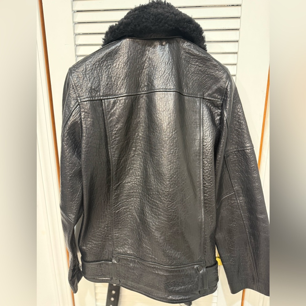 AllSaints Vendra women leather biker jacket - Picture 7 of 10